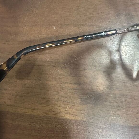 Kate Spade Eyeglasses Frame DARIELA 0UC Matte Red Havana Gold Cat Eye with case - Picture 5 of 8